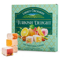 Liberty Orchards, Turkish Delight - Premium Chewy Gourmet Vegan Candy 10 Oz.