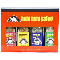 The Spice Lab Nom Nom Paleo Seasoning Gift Set - Gluten Free Umami Seasoning - Mushroom Powder For Cooking - Kosher Paleo Friendly Asian Seasoning - 2226