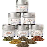 Salt-Free Gourmet Seasoning Collection  Non-Gmo  6 Magnetic Tins  Small Batch Spice Blends