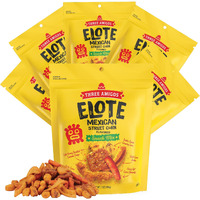 Three Amigos - Elote Mexican Street Corn Snack Mix- Deliciously Crunchy, Tangy, Hot, Sweet & Spicy Snacks - Gourmet Roasted Variety Food Snacks For Adults And Kids (Eloto Mix 7 Oz. 6 Pack)