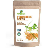 Organic Fenugreek Seeds | 8 Ounce | Usda Organics And Non-Gmo Verified Project Approved | Product Of India | 100% Raw And Natural | Resealable Kraft Bag By Shoposr