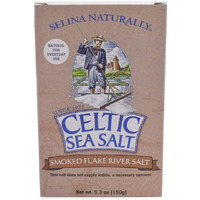 Celtic Sea Salt Smoked Flake Salt 5.3 Oz (150 G), Natural, Slowly Smoked Over Oak, Handcrafted, Gourmet, Salt Flakes, Salty, 5.3 Oz (Pack Of 1)