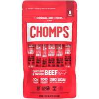 Chomps Original Beef Jerky Snack Sticks, 8Pk