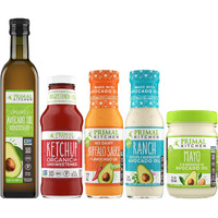 Primal Kitchen Avocado Oil Condiment Starter Kit: Avocado Oil Unsweetened Ketchup No Dairy Buffalo Sauce No Dairy Ranch Dressing And Avocado Oil Mayo
