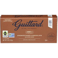 Guittard Bar Chocolate Baking Unsweetened Gluten Free 6 Ounce