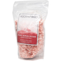 Rock The Food  Pink Himalayan Salt Bulk 2.2 Lb. Bag  Coarse Grain Salt  Suitable As Table Salt In Grinders Or Spice Jars