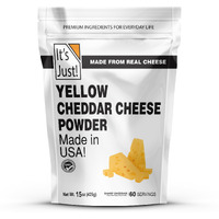 It's Just - Cheddar Cheese Powder, 15Oz, Made With Real Cheese, Shelf Stable, Made In Usa, Make Cheese Sauce, Sprinkle For Flavor