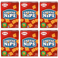 Christie Cheese Nips Cheddar Baked Snack Crackers, 200G/7.05Oz, 6-Box (Imported From Canada)