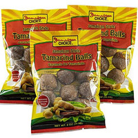 Jamaican Style Tamarind Balls, Sweet And Sour, Caramelo De Tamarindo (2 Oz Bags) 3-Pack