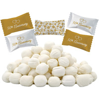 50Th Anniversary Buttermints, Mint Candies, After Dinner Mints, Butter Mint Candy, Fat-Free, Individually Wrapped (110 Pieces)