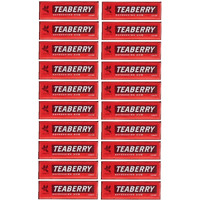 Teaberry Chewing Gum - Classic Retro Nostalgic Yummy Flavor Originated By Clarks Finally Back - Gerrits Tea Berry Flavor (20 Packs)