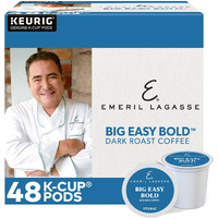 Emeril Big Easy Bold Single-Serve Keurig K-Cup Pods, Dark Roast Coffee Pods, 48 Count