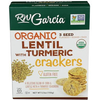 Rw Garcia Organic Lentil Turmeric Crackers, 5.5 Oz