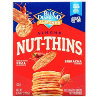 Blue Diamond Nut-Thins Sriracha Flavored Almond & Rice Cracker Snack (1-Box) (Net Wt 4.25 Oz)