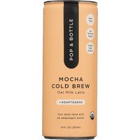 Pop And Bottle, Latte Oat Milk Mocha Adaptogens, 8 Fl Oz