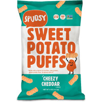 Spudsy Cheesy Cheddar Sweet Potato Puffs, 4 Oz