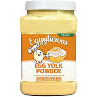 Eggylicious Egg Yolk Powder, Dried Natural Protein Powder, Made From Fresh Eggs, Pasteurized,Smoothies, Non-Gmo, No Additives, Used For Baking,1Lbs(16Oz)