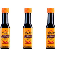 Mexico Lindo Picante Negra Hot Sauce | Light & Spicy | 8,400 Scoville Level | Great With Asian Food, Seafood & Meat | 5 Fl Oz Bottle (Pack Of 3)