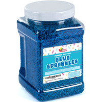 Blue Sprinkles - 22 Lb Bulk Dessert Toppings - Blue Jimmies For Baking, Cupcakes, Ice Cream, And More