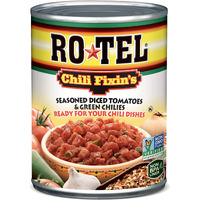Rotel Chili Fixin's Seasoned Diced Tomatoes And Green Chilies, 10 Oz. (Pack Of 12)