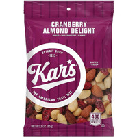 Kars Nuts Cranberry Almond Delight Trail Mix, 3 Oz Individual Snack Packs - Bulk Pack Of 42, Gluten-Free Snack Mix