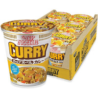Nissin Cup Noodle Ramen Noodle Soup, Curry, 2.82 Ounce (Pack Of 6)