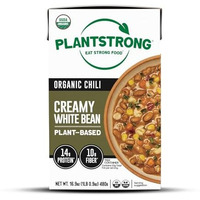 Plantstrong Creamy White Bean Chili Soup - Organic, Plant-Based, Non-Gmo, Vegan, High Protein Chili Soup