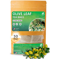 Teadreamtea Olive Leaf Tea 50 Bags - Set Olive Tea - Herbal Tea Bags (50 Count) - Caffeine Free - Loose Leaf Herbal Tea - Olive Leaf Tea For High Blood Pressure