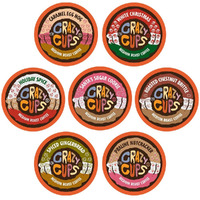 Crazy Cups Christmas Coffee Pods Variety Pack, Holiday Coffee Sampler Of Single Serve Assorted Flavored Coffee Pods For Keurig K Cup Machines, 50 Count - Great Holiday Coffee Gift