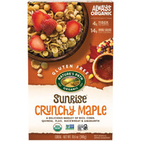 Nature's Path Organic Sunrise Crunchy Maple Cereal, 10.6 Oz (Pack Of 12), Gluten Free, Non-Gmo