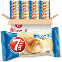 7Days Soft Croissant, Vanilla Filling, Perfect Breakfast Pastry Or Snack, Non-Gmo (Pack Of 24)