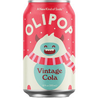 Olipop Prebiotic Soda Pop, Vintage Cola, A New Kind Of Soda Packed With Prebiotics, Fiber, And Botanicals, Gluten Free, Vegan, Gmo Free, 12Oz (12-Cans)
