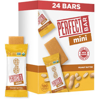 Perfect Bar Mini, Peanut Butter Protein Bar, Protein Snack, Snack Bar, Organic, Gluten Free, Soy Free, Non Gmo, No Sugar Alcohols, 0.88 Ounce Bar, 24 Count