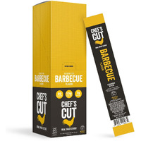Chef's Cut Chicken Snack Sticks, Barbecue, High Protein Meat Snack, Individually Wrapped, 7G Protein And 60 Calories, Gluten Free - 1 Ounce (Pack Of 16)