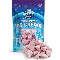 Arctic Farms Freeze Dried Ice Cream Bits Bagged And Boxed - Does Not Melt (Cotton Candy Pink)
