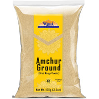 Rani Amchur (Mango) Ground Powder Spice 3.5Oz (100G) ~ All Natural, Indian Origin | No Color | Gluten Friendly | Vegan | Non-Gmo | No Salt Or Fillers