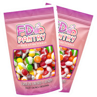 Freeze Dried Candy, Fruit Crunch Original, 4 Oz, 2 Pack, Assorted Strawberry, Orange, Lemon, Grape, Lime Flavors, Bag Pouch, Ideal Gift Snack