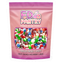 Fruit Crunch Wildberry Freeze-Dried Candy, 16 Oz, Assorted Wild Berry Flavors, Large Pouch, Ideal Gift Snack