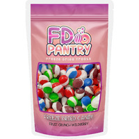 Freeze Dried Candy, Fruit Crunch Wildberry, 4 Oz, Assorted Berry Punch, Melon, Strawberry, Cherry, Raspberry, Bag Pouch, Ideal Gift Snack