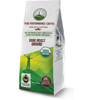 Peak Performance High Altitude Organic Coffee. Fair Trade, Low Acid, Non Gmo, And Beans Full Of Antioxidants! Dark Roast Smooth Tasting Usda Certified Organic Ground Coffee Bag