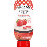 Smuckers Reduced Sugar Strawberry Squeezable Fruit Spread, 174 Ounces (Pack Of 12)