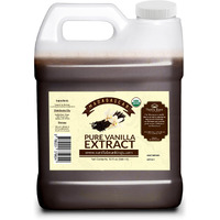 Organic Vanilla Extract - Made With Madagascar Vanilla Beans - 32 Oz - For Baking, Desserts, Home Cooking And Chefs