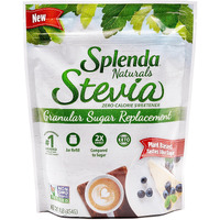 Splenda Stevia Zero Calorie Sweetener Jar Refill, Plant Based Sugar Substitute Granulated Powder, 16 Oz Pouch