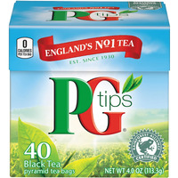 Pg Tips Premium Black Tea For A Classic Caffeinated Beverage,Pyramid Black Tea Bags,40 Count (Pack Of 6)
