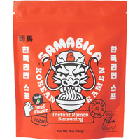 Samabila Korean Beef Instant Ramen Seasoning Powder - Gluten Free - Vegan - Medium Spicy - Premium Soup Powder - 5 Oz