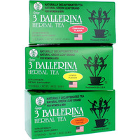3 Ballerina Tea Extra Strength For Men And Women 3 Boxes Flavored Bundle (Orange, Lemon And Cinnamon Flavors)