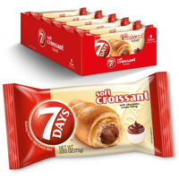7Days Soft Croissant, Chocolate Croissant, Breakfast Pastry, Individually Wrapped On The Go Snack, Non-Gmo (Pack Of 6)