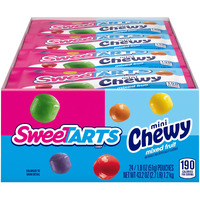 Sweetarts Mini Chewy, Candy, Mixed Fruit, 1.8 Oz, 24 Count
