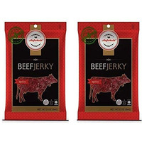 Aufschnitt Grass Fed Beef Jerky - Low Sodium, Certified Kosher - Made In Usa - Keto & Halal Friendly - 2 Pack, Spicy
