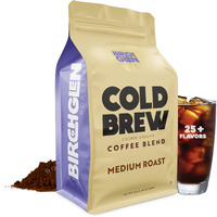 1 Lb Medium Roast Cold Brew Coffee, Coarse Ground Coffee, By Birch Glen Roasters, 16 Oz Resealable Bag, 100% Arabica